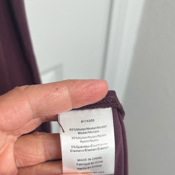 NWT Anthropologie DOLAN Sleeveless Draped Maxi Dress in Wine Size Large - Picture 14 of 16